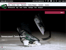 Tablet Screenshot of cometshockey.ca